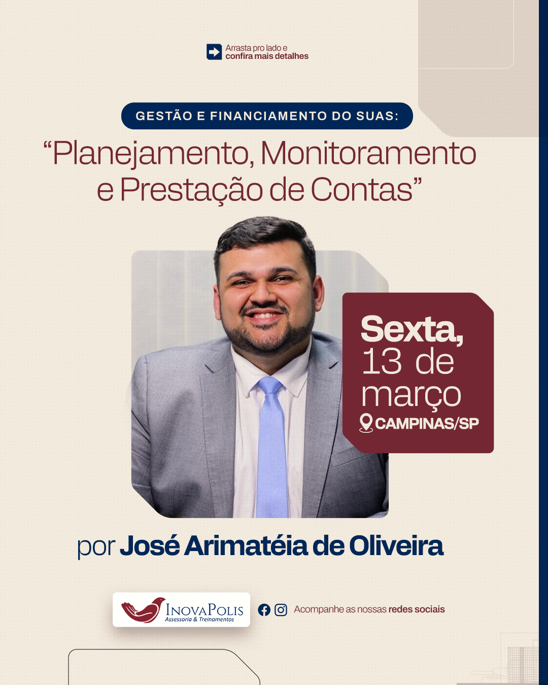 Aula Magna: “Gestão e Financiamento do SUAS: Planejamento, Monitoramento e Prestação de Contas